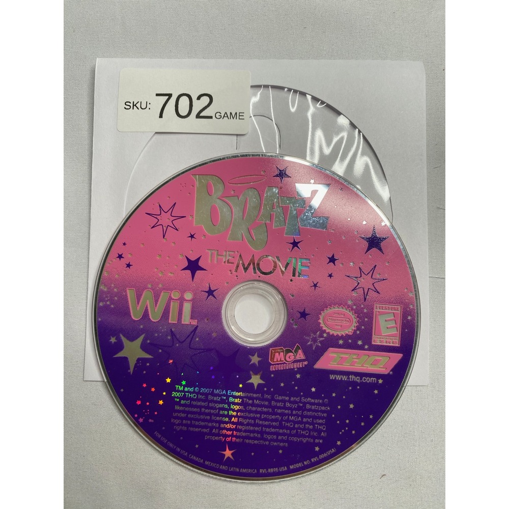 Bratz The Movie Nintendo Wii Game Disc Only